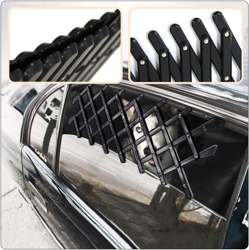 Grilaj de ventilatie universal pentru geamuri auto, Zola, pentru a transporta animalele in masina, din plastic, 117x6 cm, negru Grilaj de ventilatie universal pentru geamuri auto, Zola, pentru a transporta animalele in masina, din plastic, 117x6 cm, negru